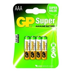 Patarei GP Super AAA 4.pcs LR03 1.5V GP24A-2U4